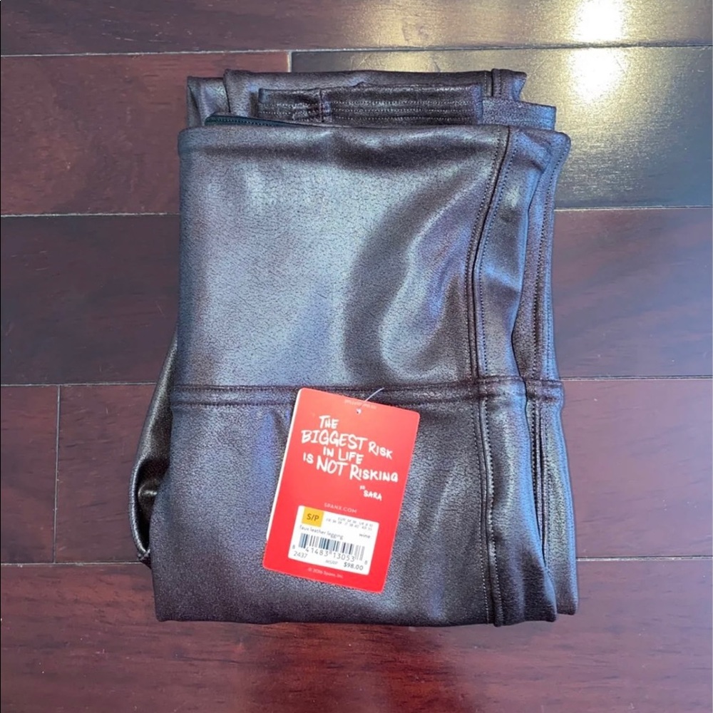 SPANX faux leather leggings